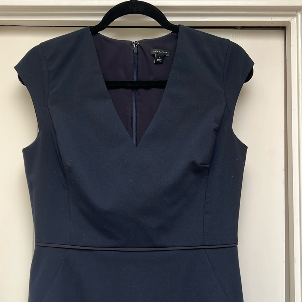 Ann Taylor navy business dress